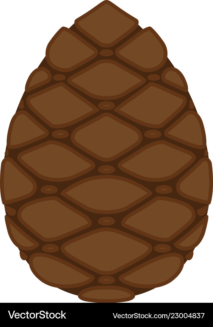 Pinecone icon a branch of pine from coniferous Vector Image