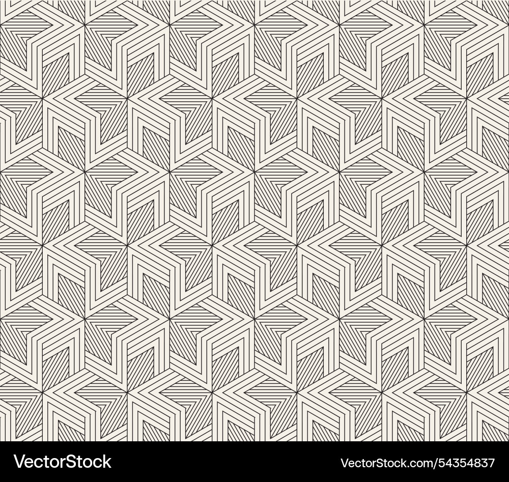 Seamless pattern repeating geometric elements Vector Image