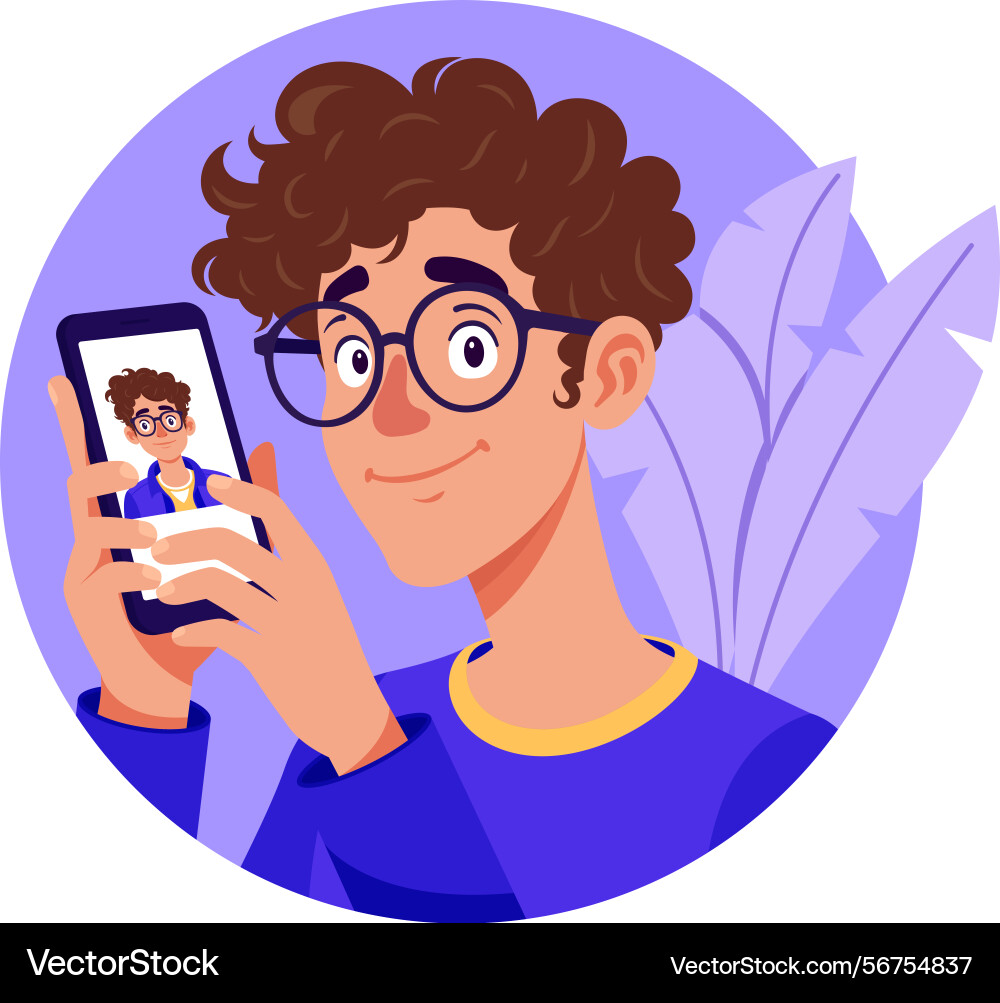 Using mobile Vector Image