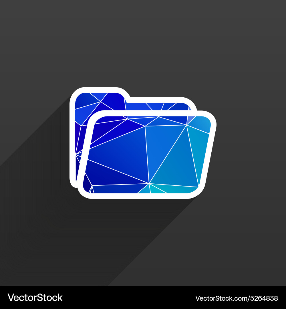 Circle icon folder binder isolated file document vector image