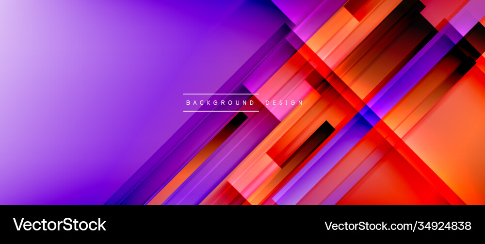 Dynamic lines on fluid color gradient trendy Vector Image