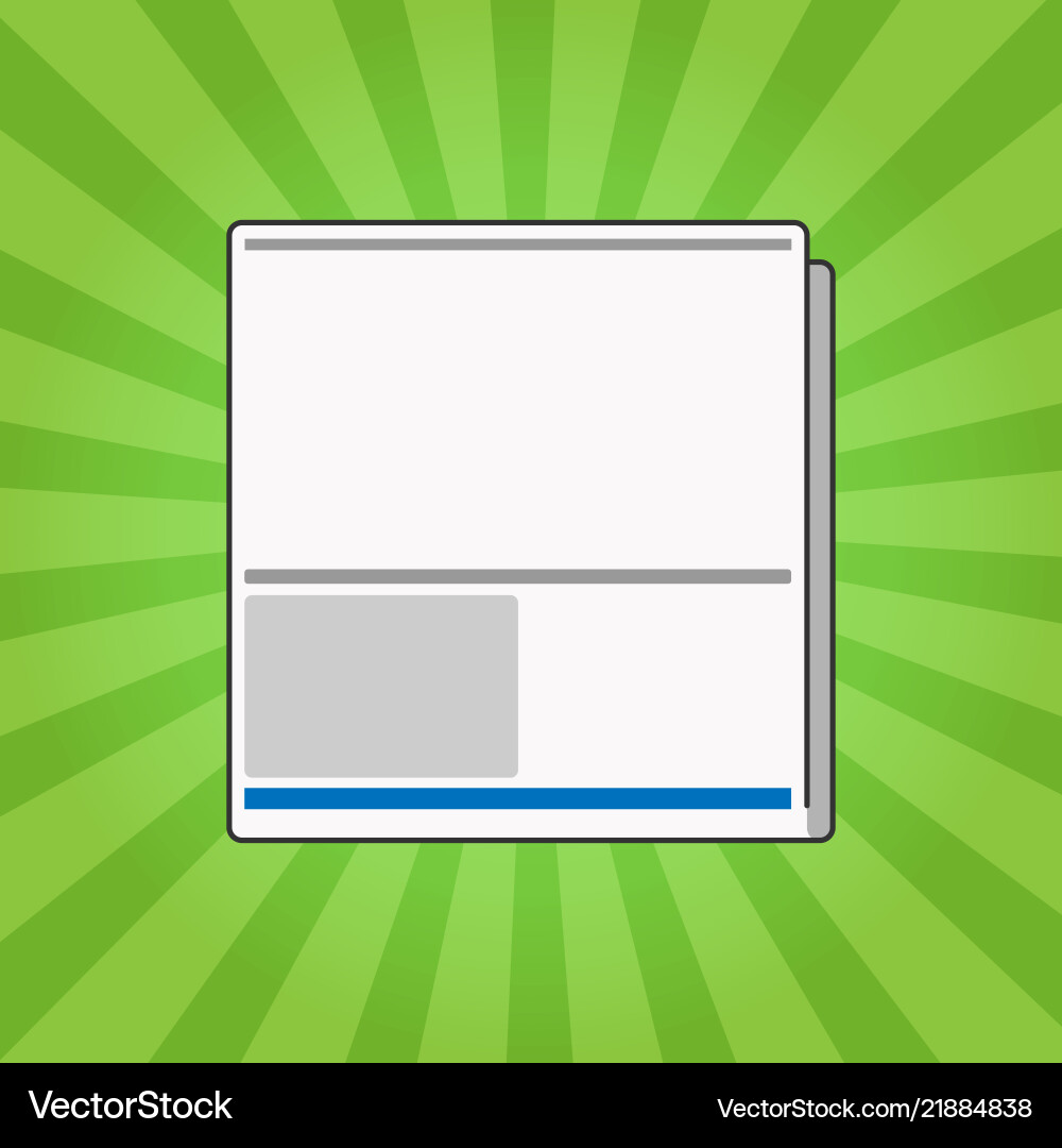 Flat design empty esp template Flat design empty esp template vector image