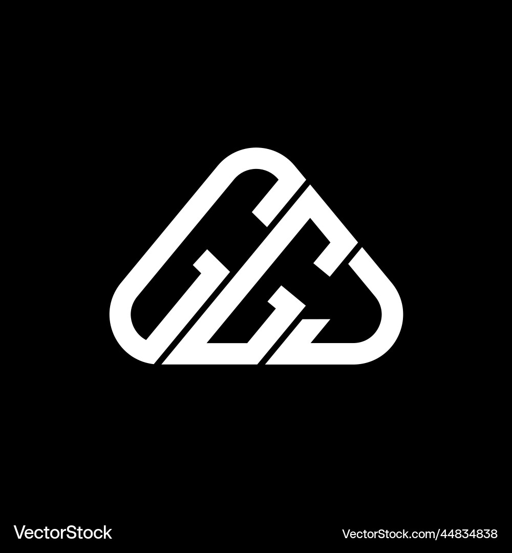 Ggj letter logo creative design with graphic – Royalty-Free Vector |  VectorStock, image size:1000x1080