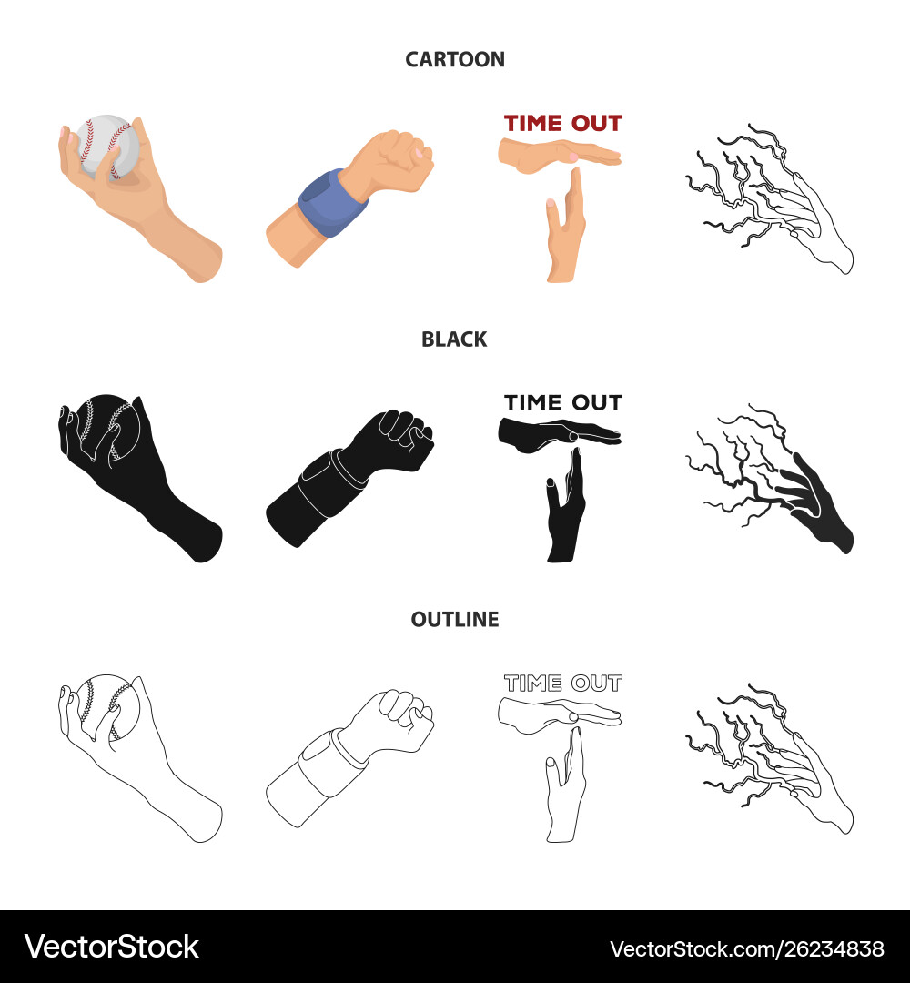 Isolated object animated and thumb symbol set Vector Image