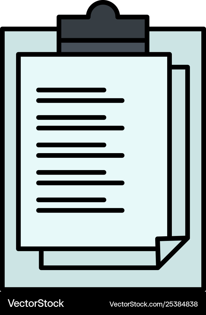 Notepad report card result presentation flat Notepad report card result presentation flat Vector Image