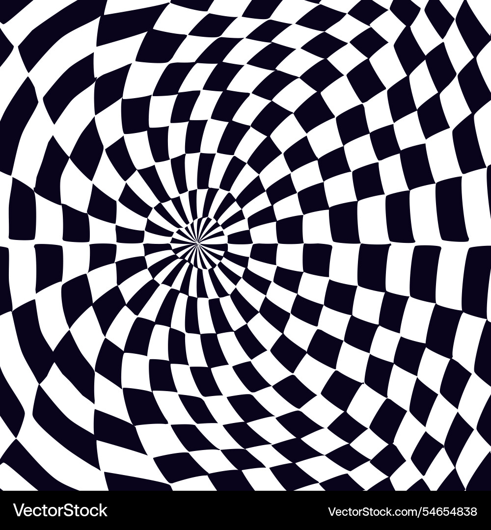 Psychedelic checkerboard pattern Psychedelic checkerboard pattern Vector Image