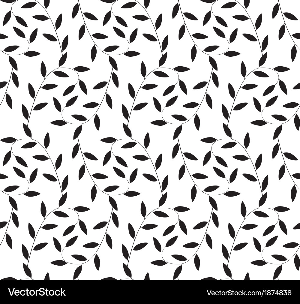 Tree branch abstract geometric seamless pattern vector image