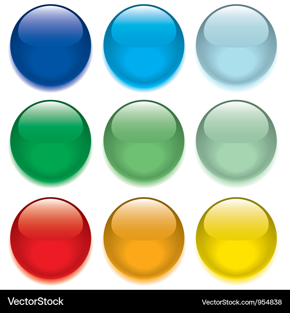 Varicolored buttons vector image