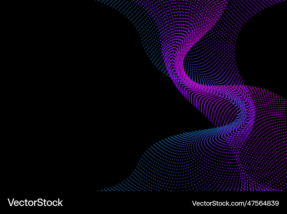 Abstract background from dots and lines vector image
