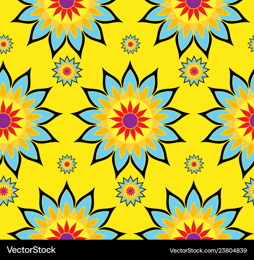 Abstract seamless background of patterns vector image