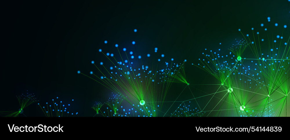 Abstract technology background wave of particles Abstract technology background wave of particles vector image
