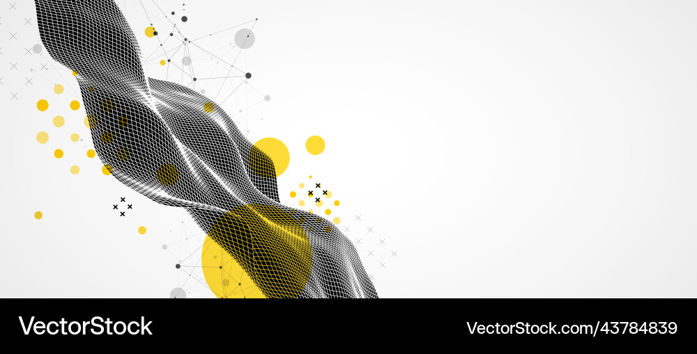 Abstract wave is made in a frame style Abstract wave is made in a frame style vector image