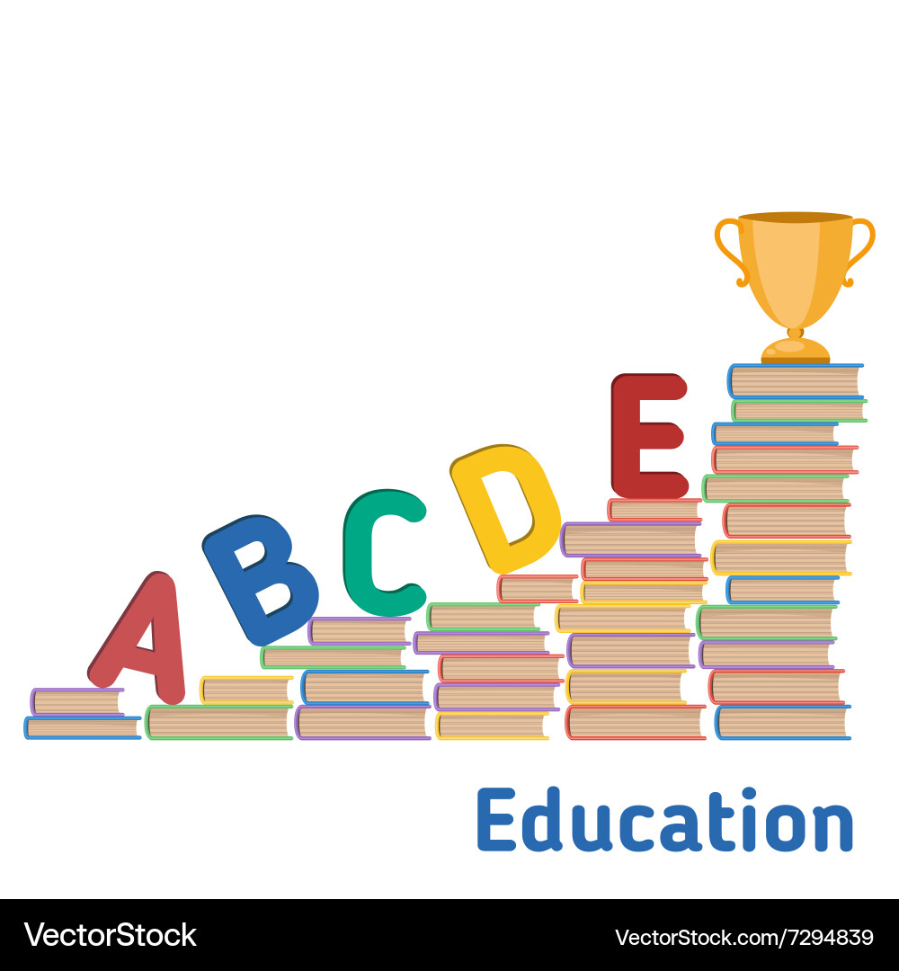 Background with colorful letters Vector Image