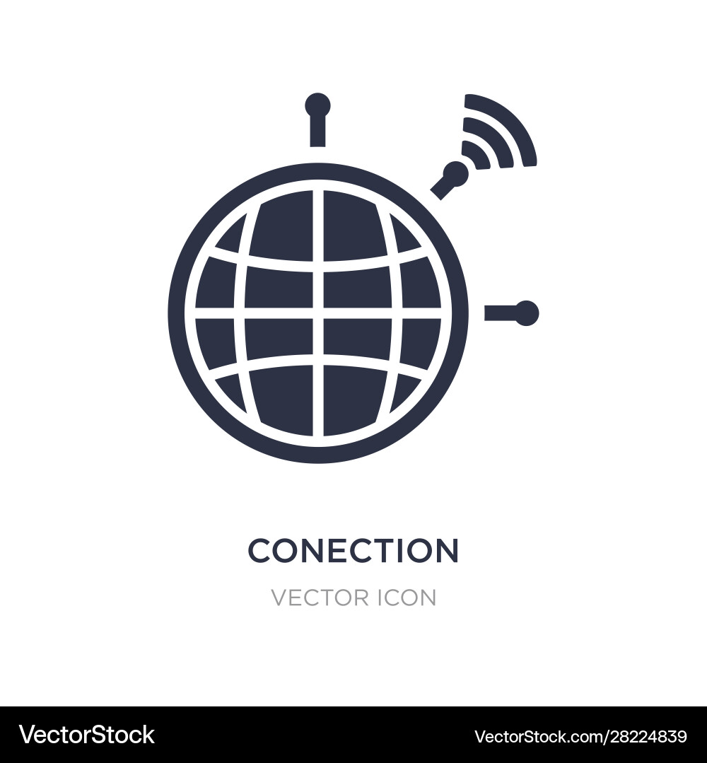 Connection icon on white background simple element Connection icon on white background simple element vector image