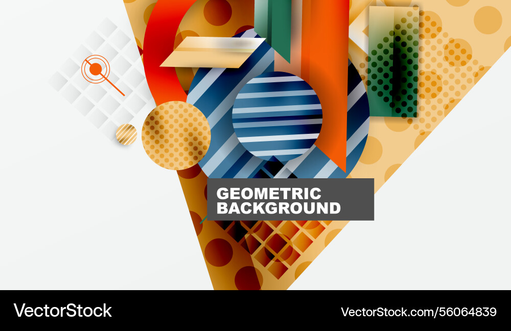 Dynamic complex geometric abstract background Dynamic complex geometric abstract background vector image