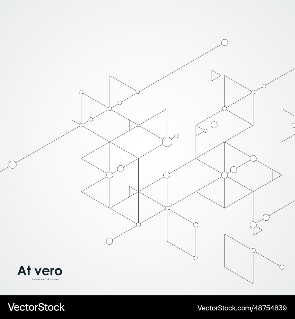 Geometric Triangle Background Vector Image