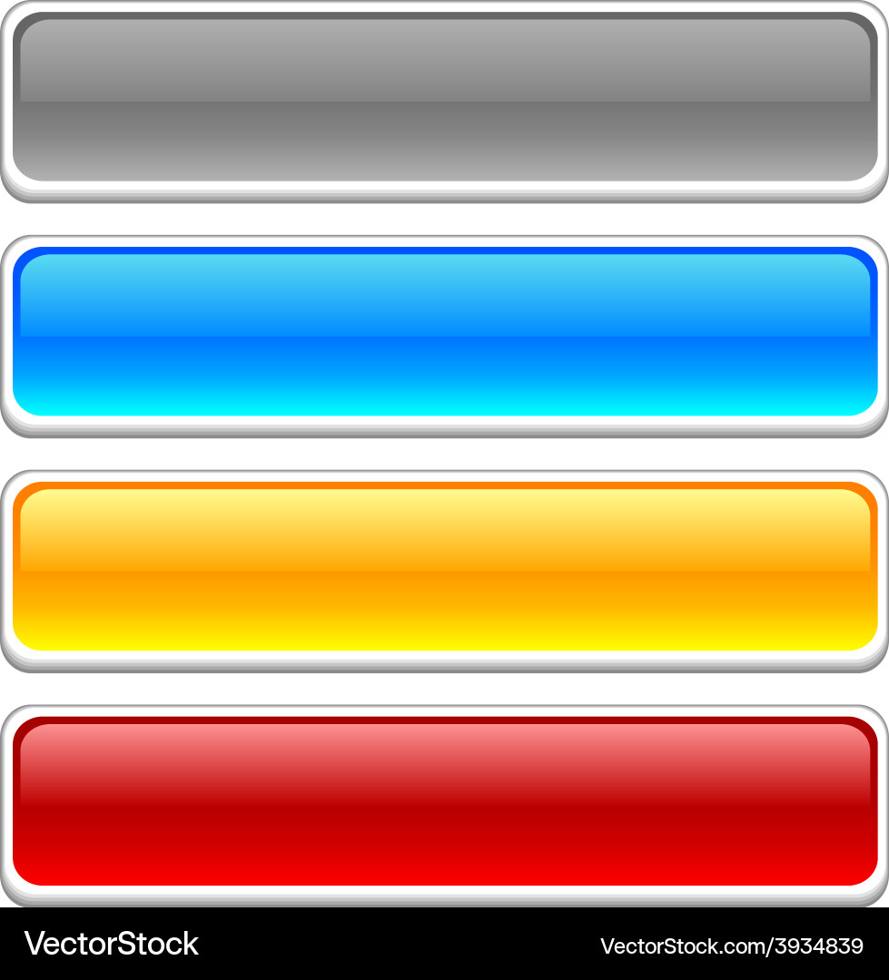 Glossy buttons Vector Image