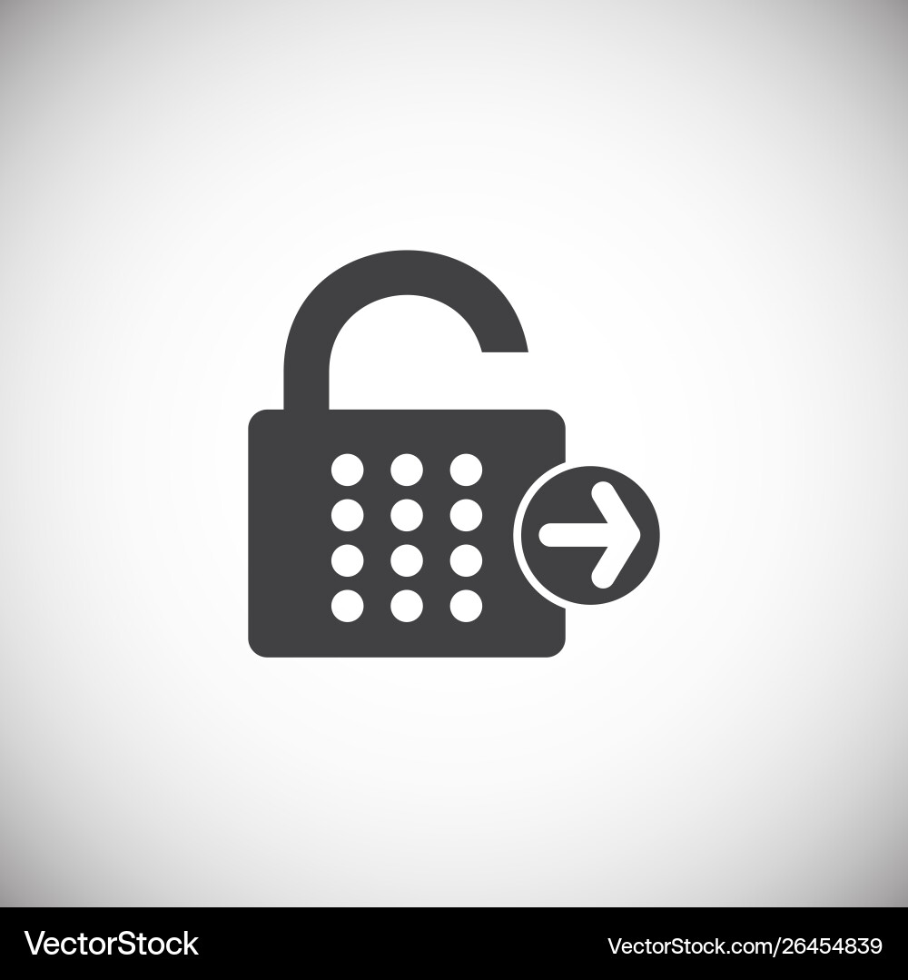 Smart lock icon on background for graphic and web Smart lock icon on background for graphic and web vector image