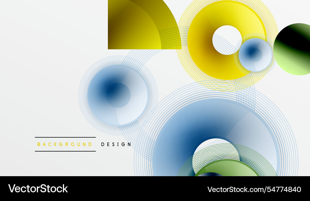 Abstract composition of overlapping circles Abstract composition of overlapping circles Vector Image