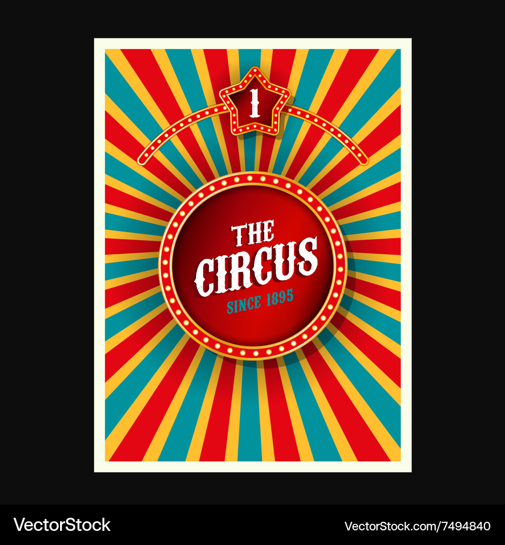 Circus poster Royalty Free Vector Image - VectorStock