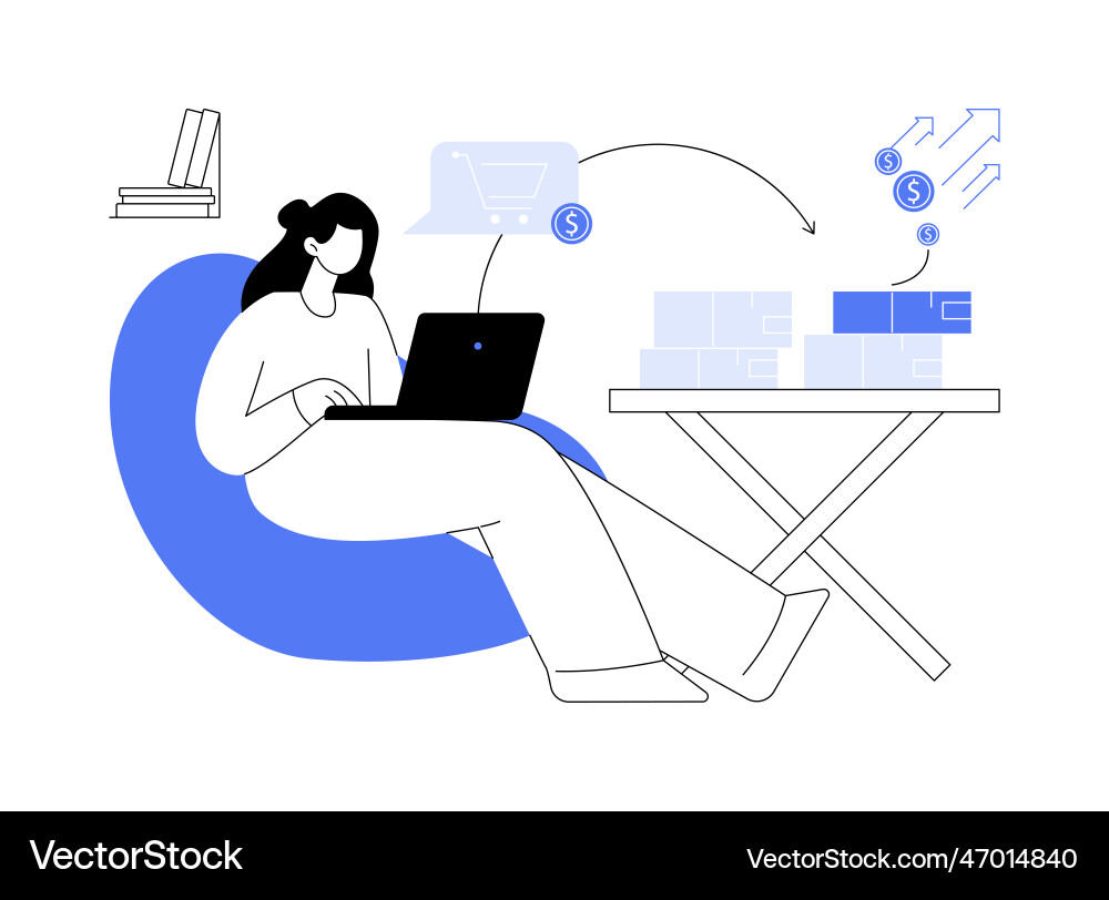 Creating stock of products abstract concept Creating stock of products abstract concept Vector Image