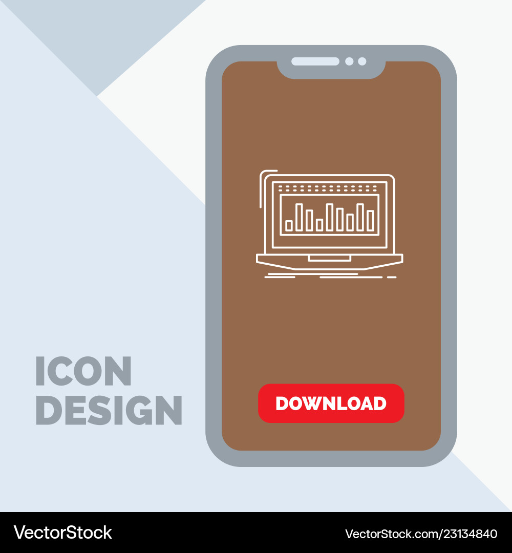 Data financial index monitoring stock line icon Data financial index monitoring stock line icon vector image