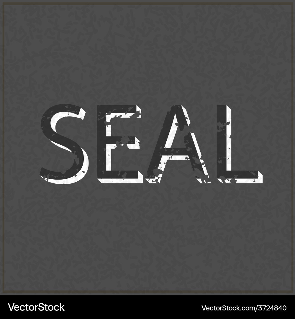 Empty seal realistic black board in format Vector Image