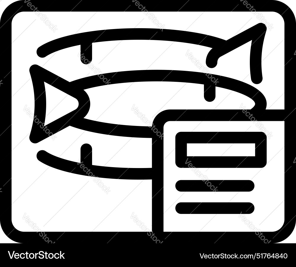 Fish showing on echo sounder screen displaying Fish showing on echo sounder screen displaying vector image