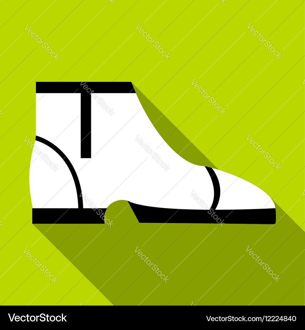 Man boot icon flat style Vector Image
