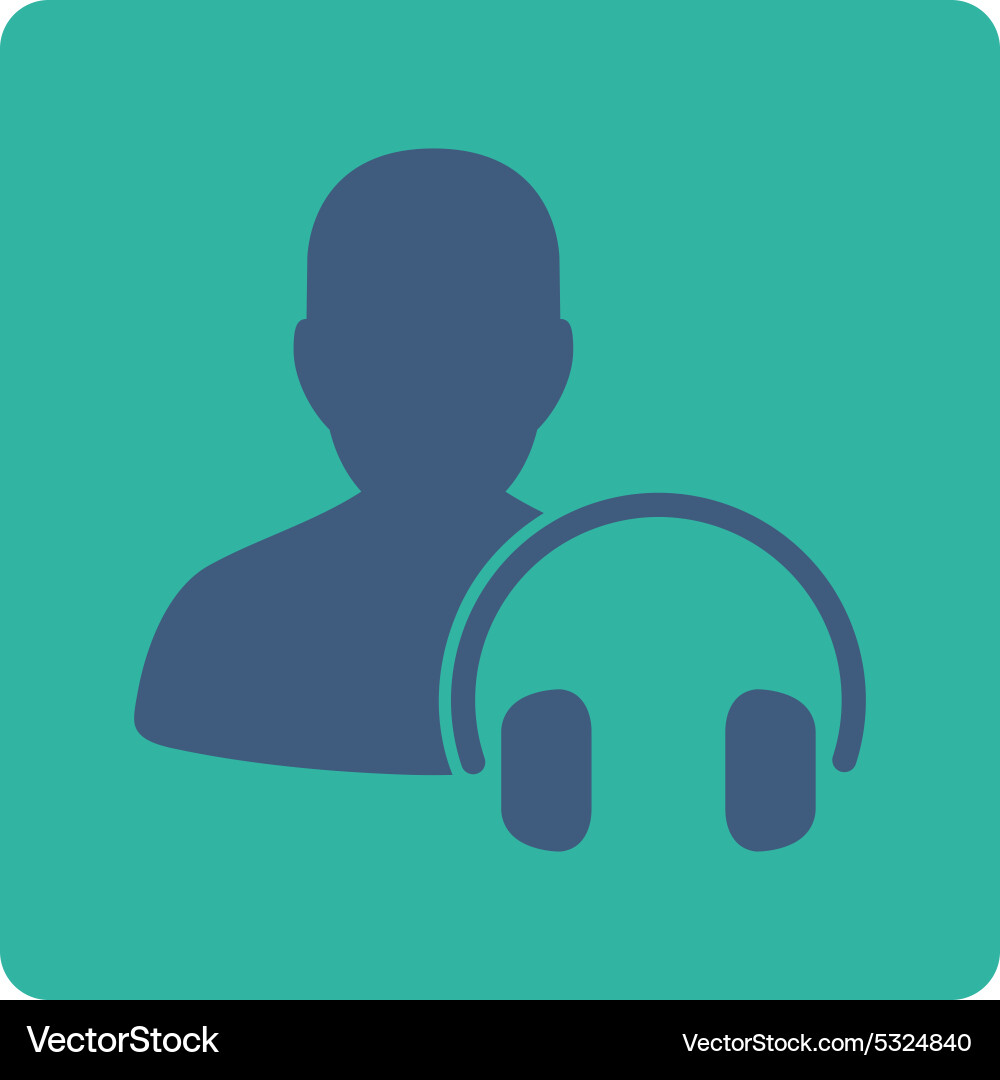 Operator icon from commerce buttons overcolor set vector image