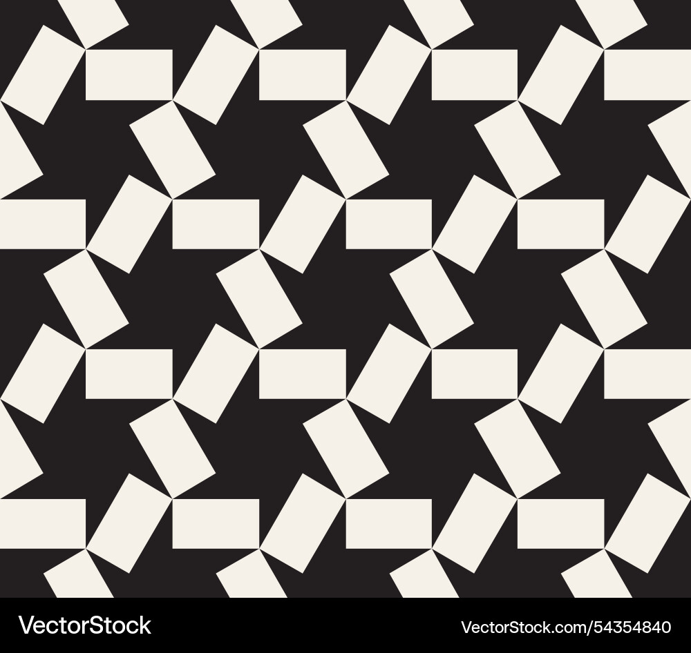 Seamless pattern repeating geometric elements vector image