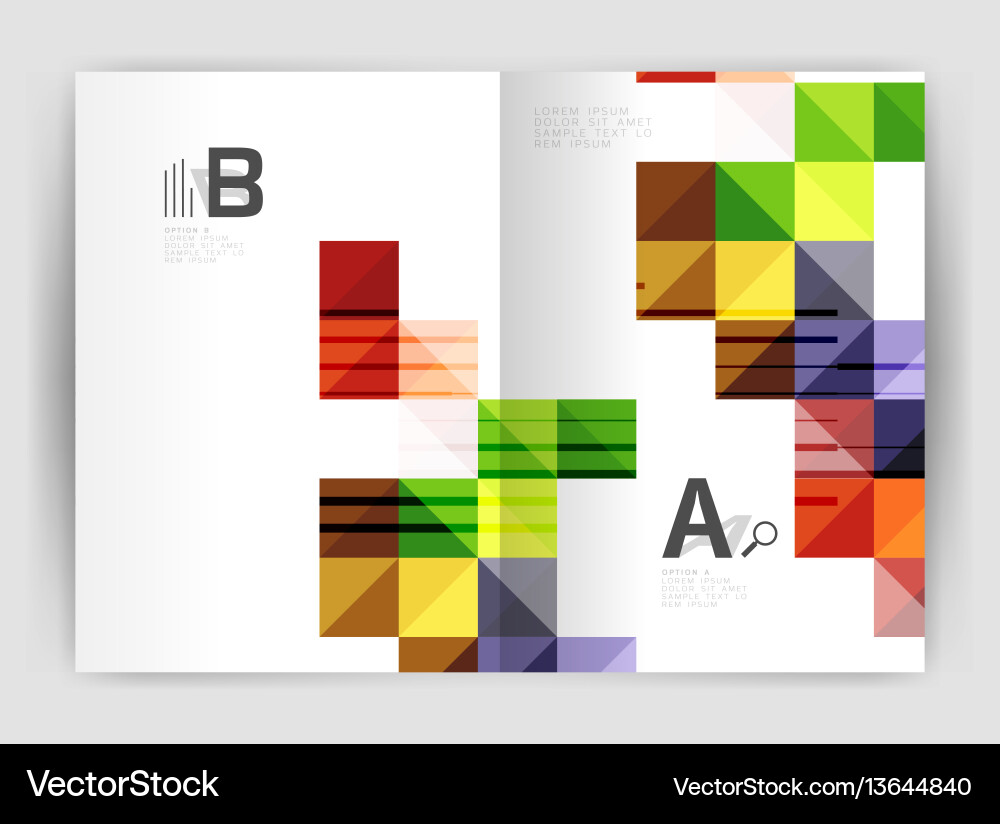 Square minimalistic abstract background Square minimalistic abstract background vector image