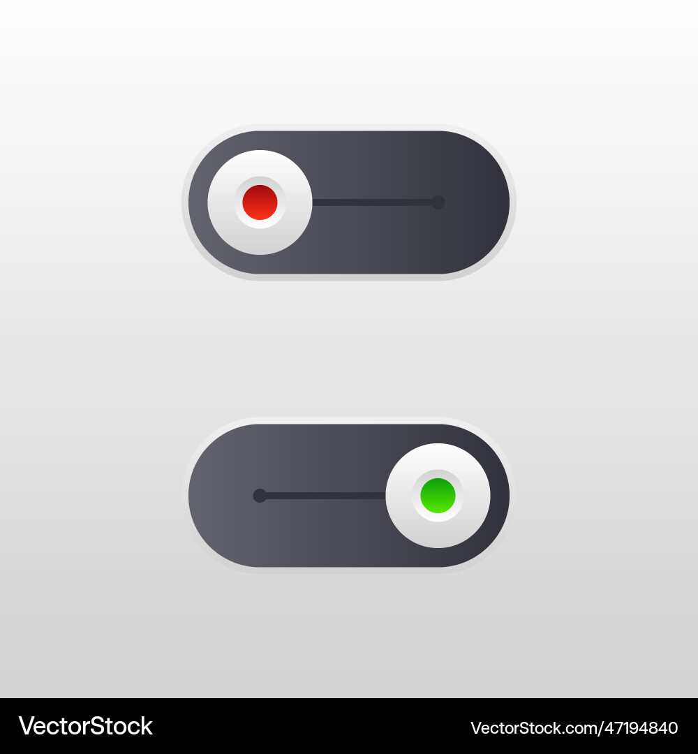 Switch button or turn on off power Vector Image