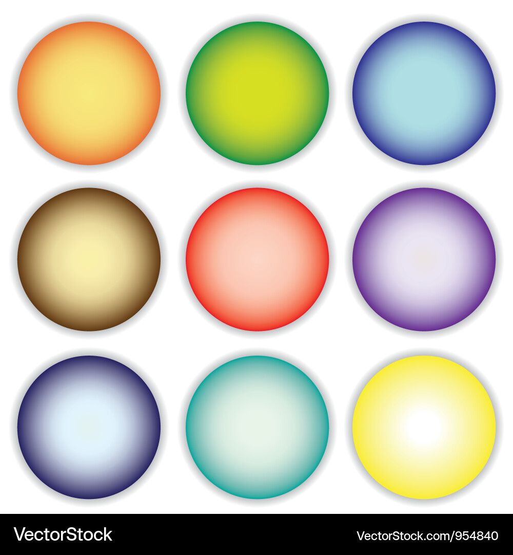 Varicolored buttons vector image
