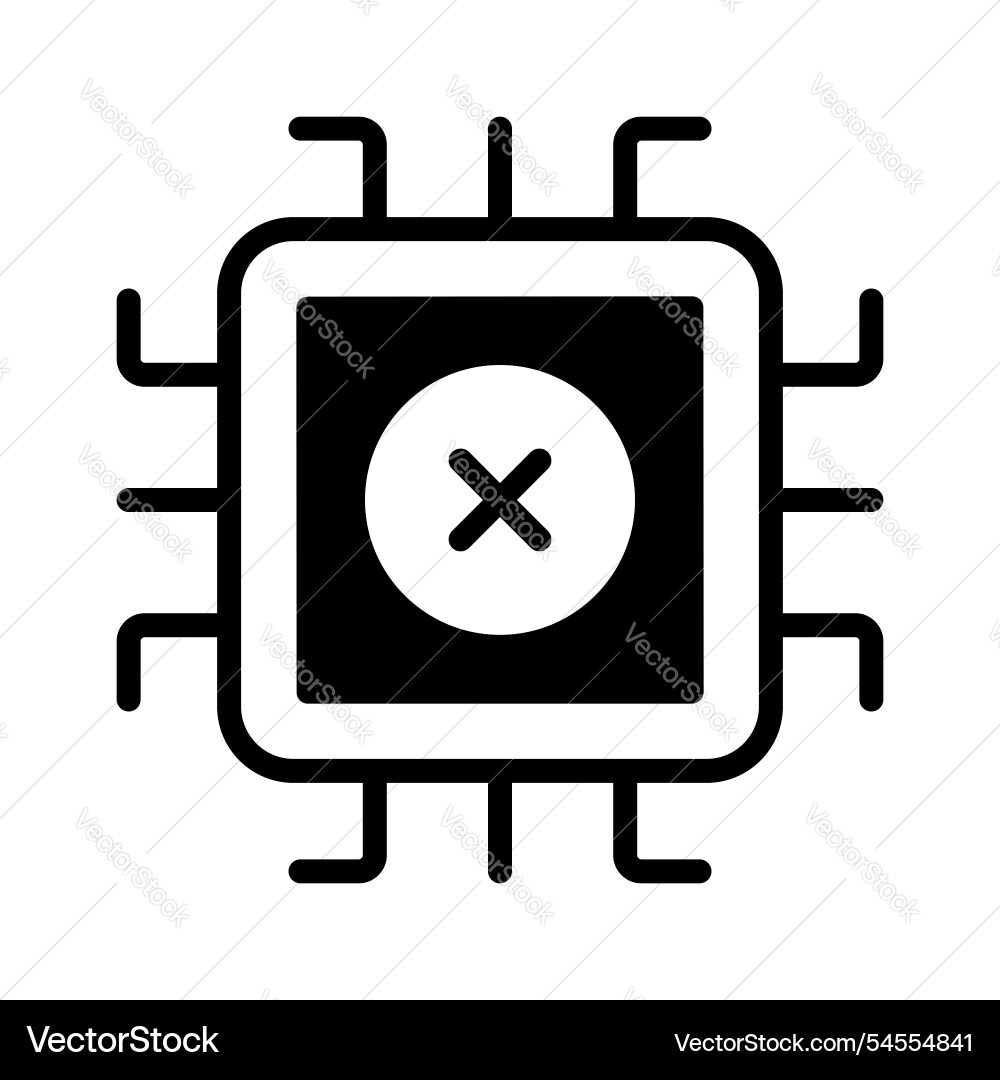 Chip error Vector Image