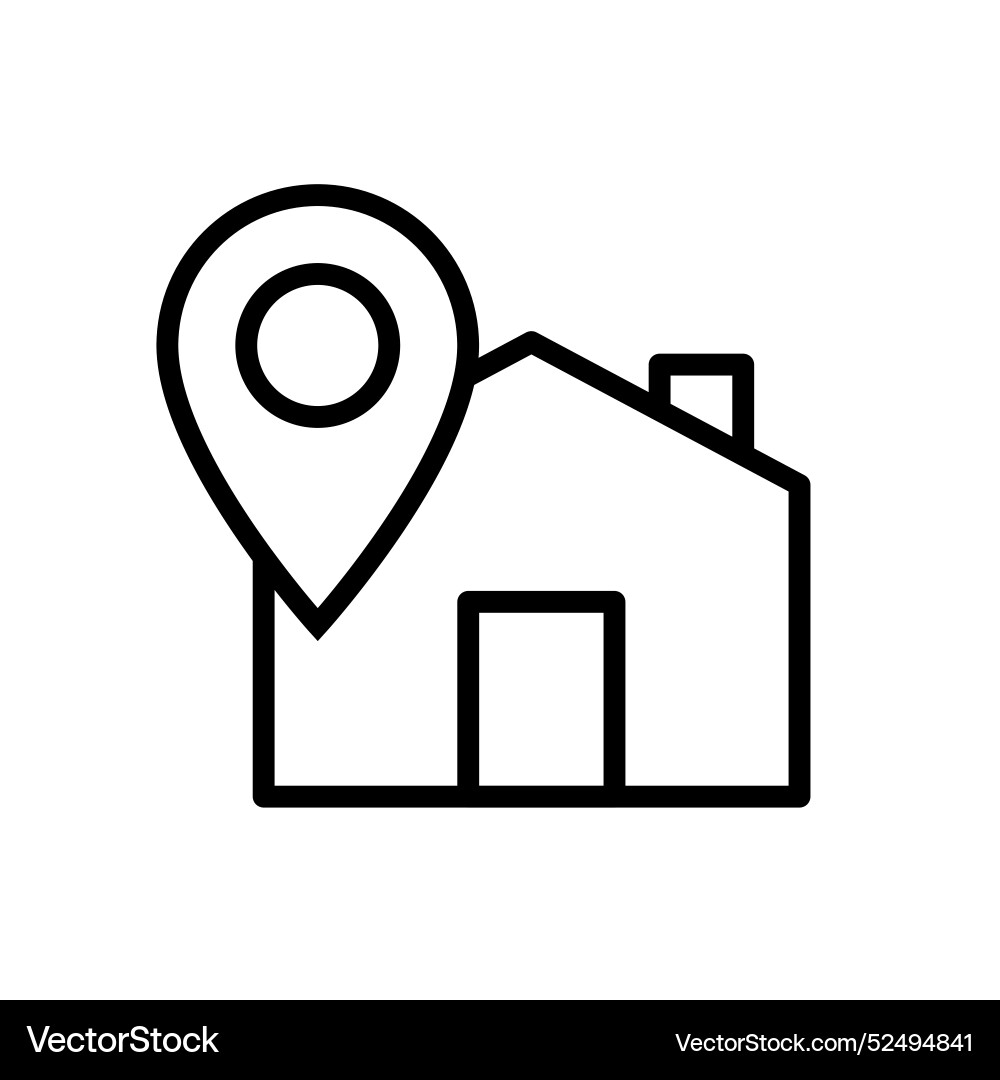 Clear and precise address icon for navigation Clear and precise address icon for navigation vector image