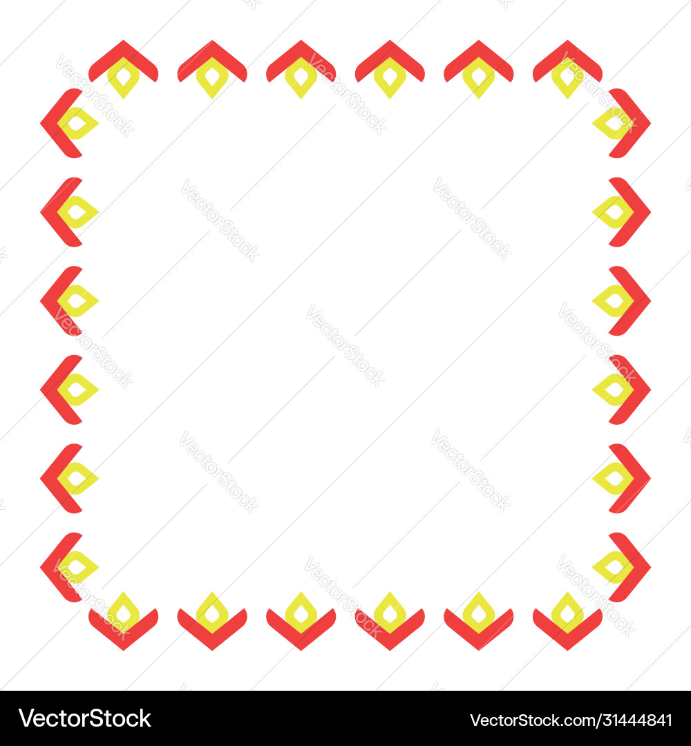 Colored frame blank background design in red Colored frame blank background design in red vector image