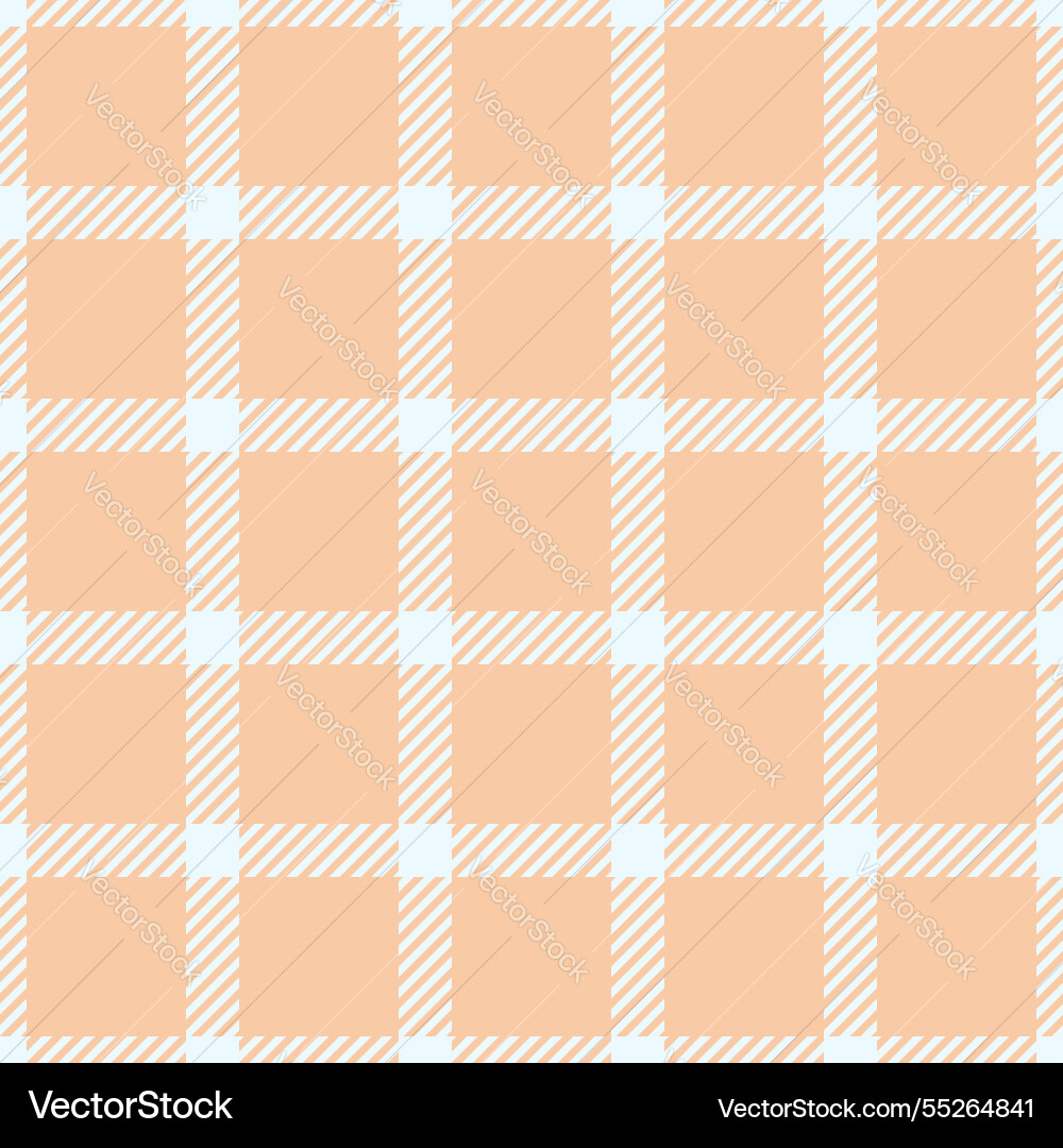 Ein charmanter Pfirsich und weißes Gingham-Muster Ein charmanter Pfirsich und weißes Gingham-Muster vektorbild