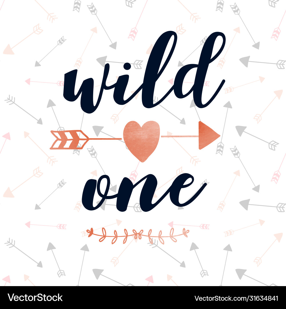 Hand drawing arrow print design with slogan Hand drawing arrow print design with slogan vector image
