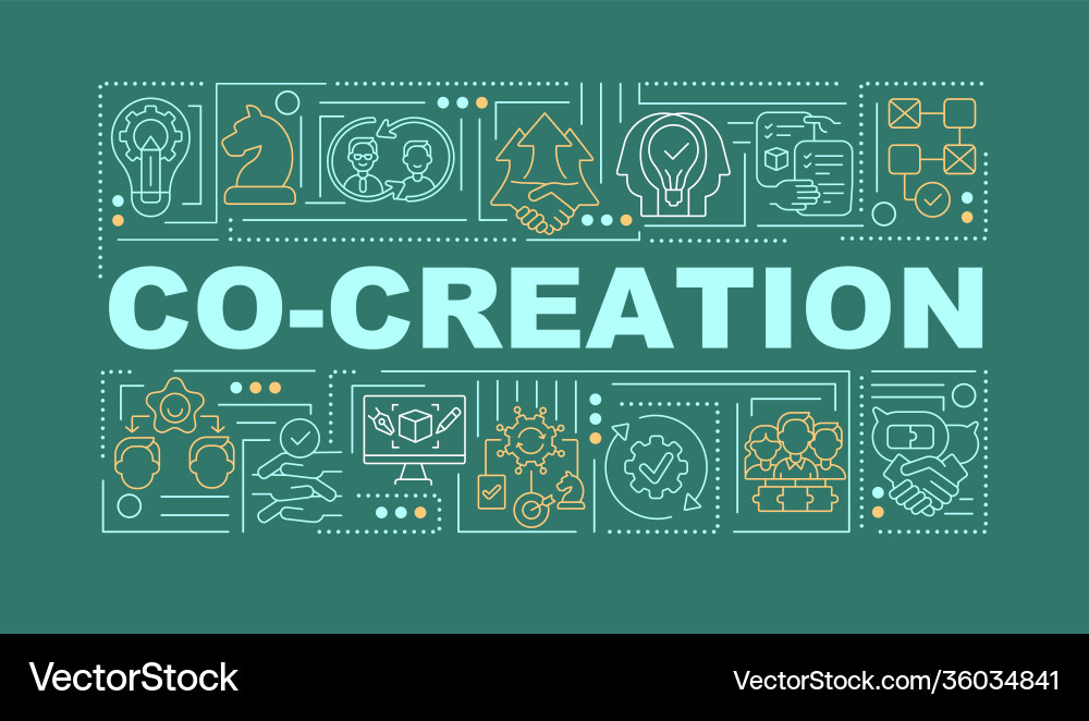 Include outsiders in ideation word concepts Include outsiders in ideation word concepts vector image