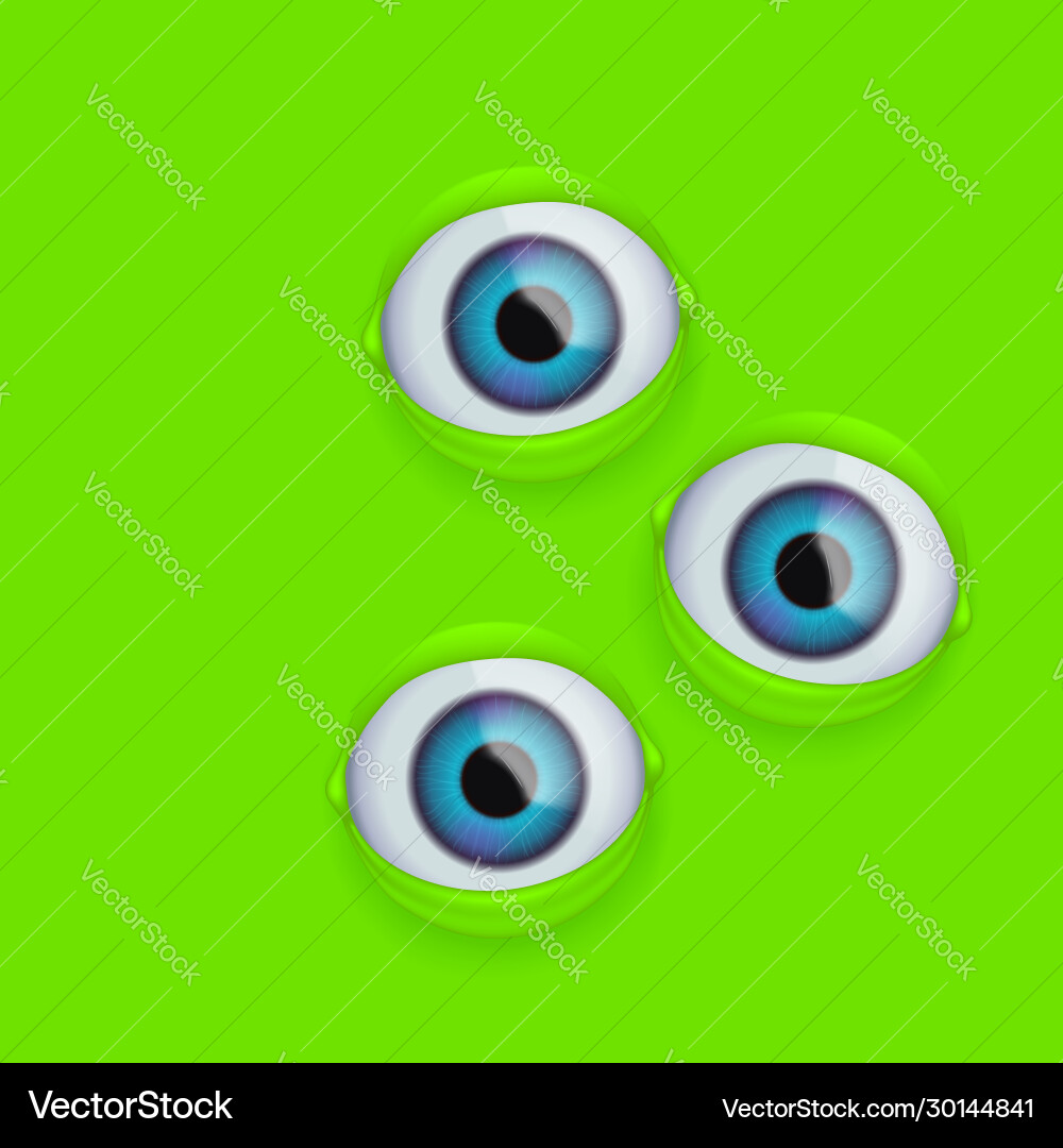 Realistic eyes group vector image