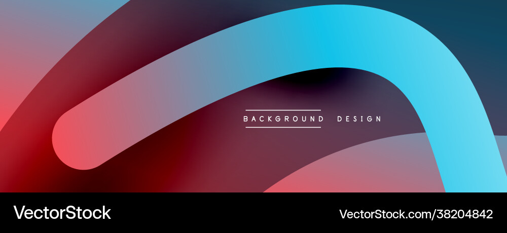 Abstract overlapping lines and circles geometric vector image