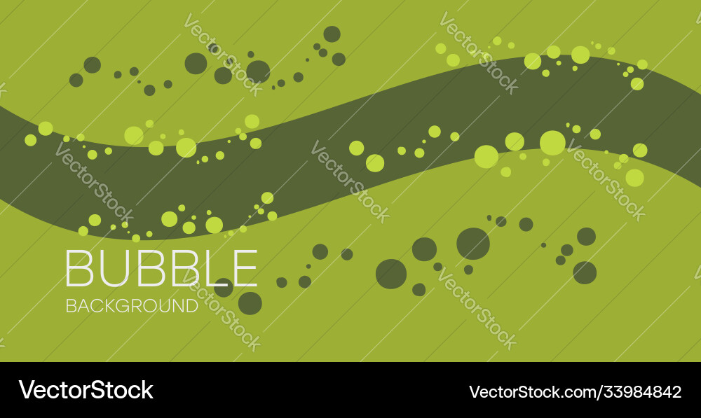 Background with bubbles and a line in middle Vector Image