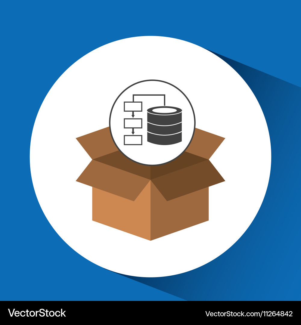 Character man with data center design Vector Image