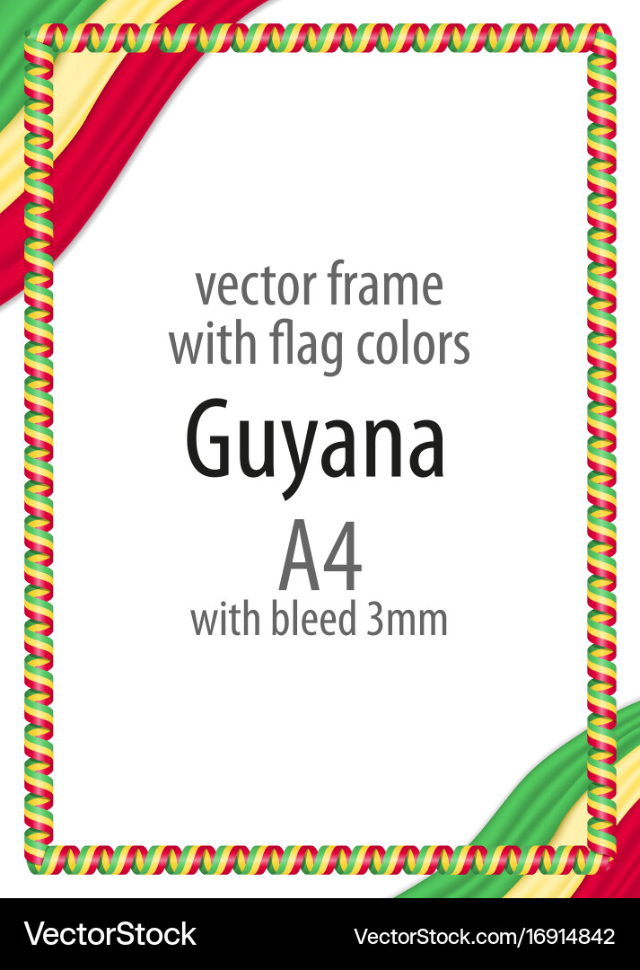 Frame and border of ribbon with the colors Vector Image