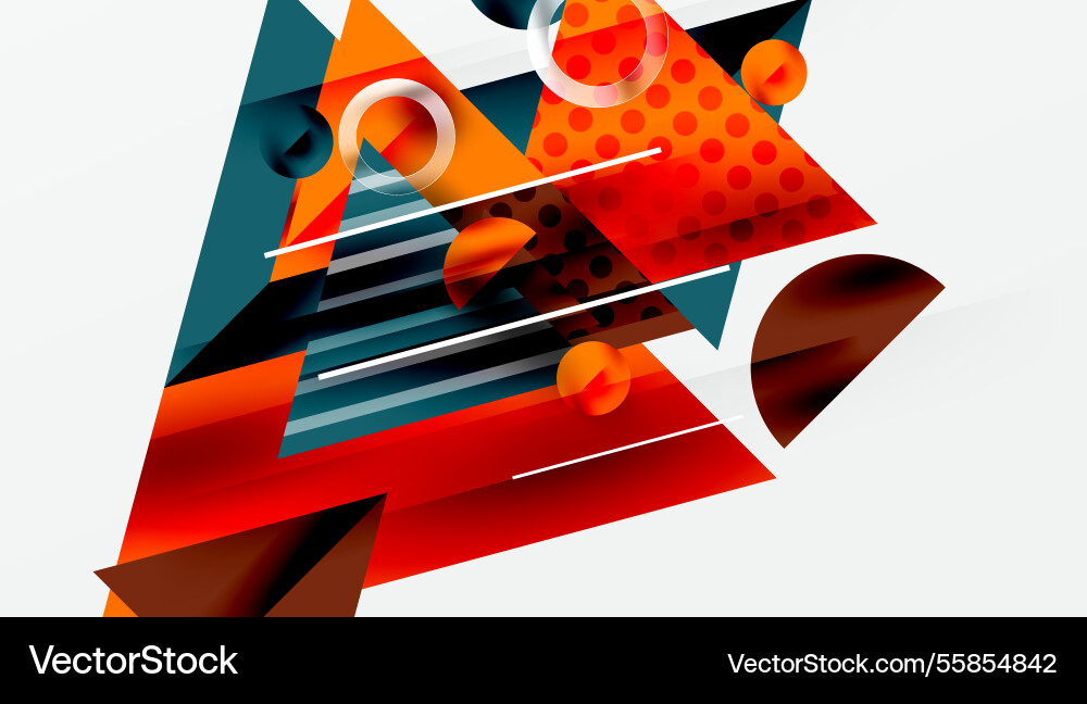 Modern geometric background - overlapping Modern geometric background - overlapping vector image