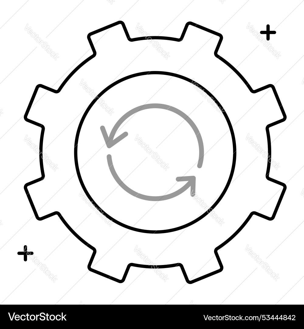 Reverse engineering and data extraction icon vector image