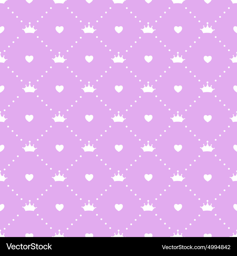 Royal Crown Seamless Pattern Royalty Free Vector Image