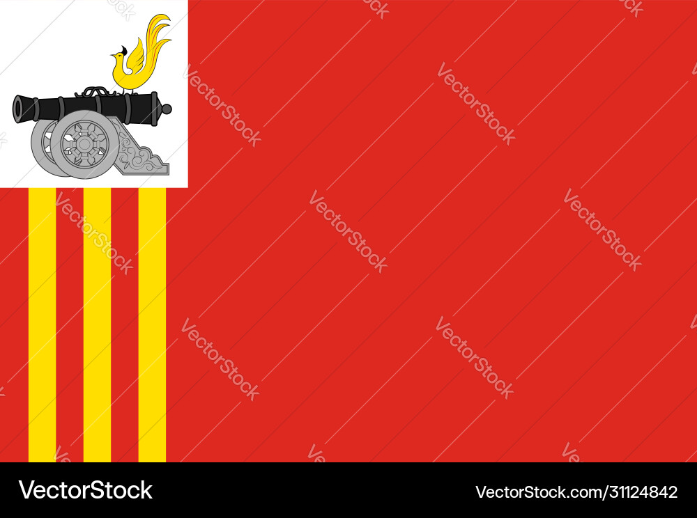 Smolensk Oblast Flag Vector Image