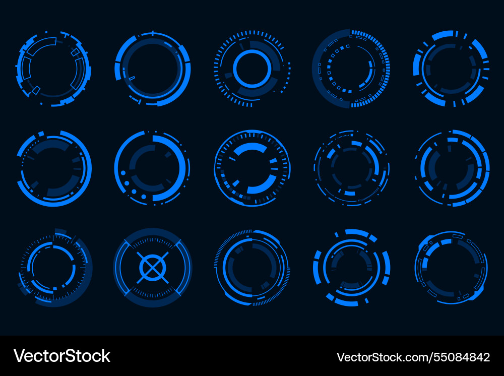Technology hi-tech element sci-fi hud futuristic Technology hi-tech element sci-fi hud futuristic vector image